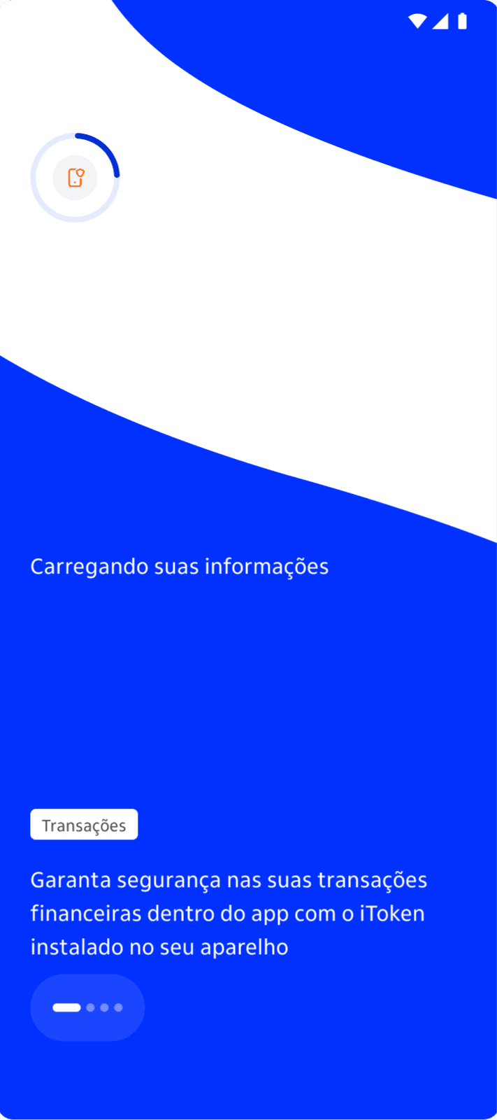 Itaú Unibanco app screen